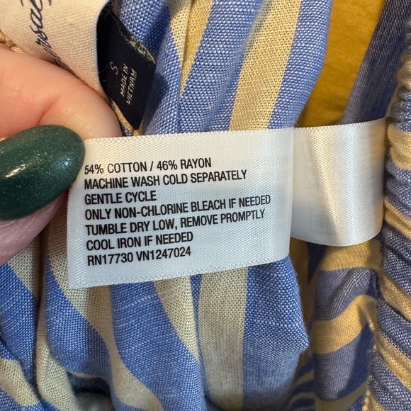 Universal Thread Blue and Yellow Striped Skirt Size S - Picture 12 of 13